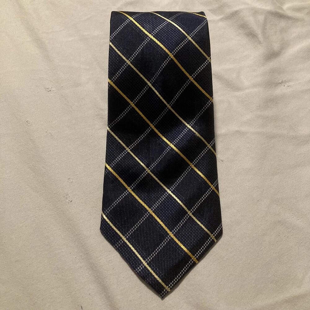 NWOT Michael Kors Navy w/Gold Stripes Tie 60/3.5